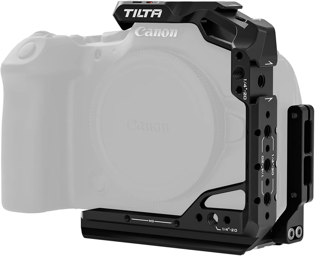 Tilta Halber Kamerakäfig für R6 Mark II mit NATO-Schiene, Kaltschuh, 1/4-Zoll-Gewinde, Positionierst