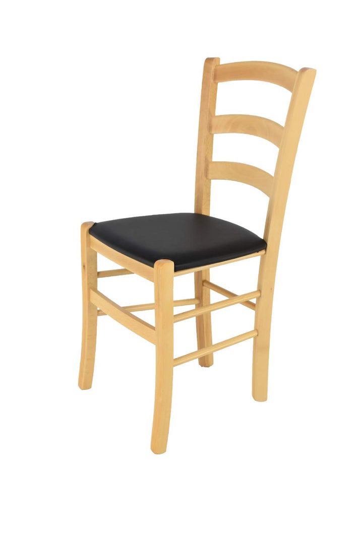 t m c s Tommychairs - Stuhl Venice für Küche und Esszimmer, robuste Struktur aus lackiertem Buchenho