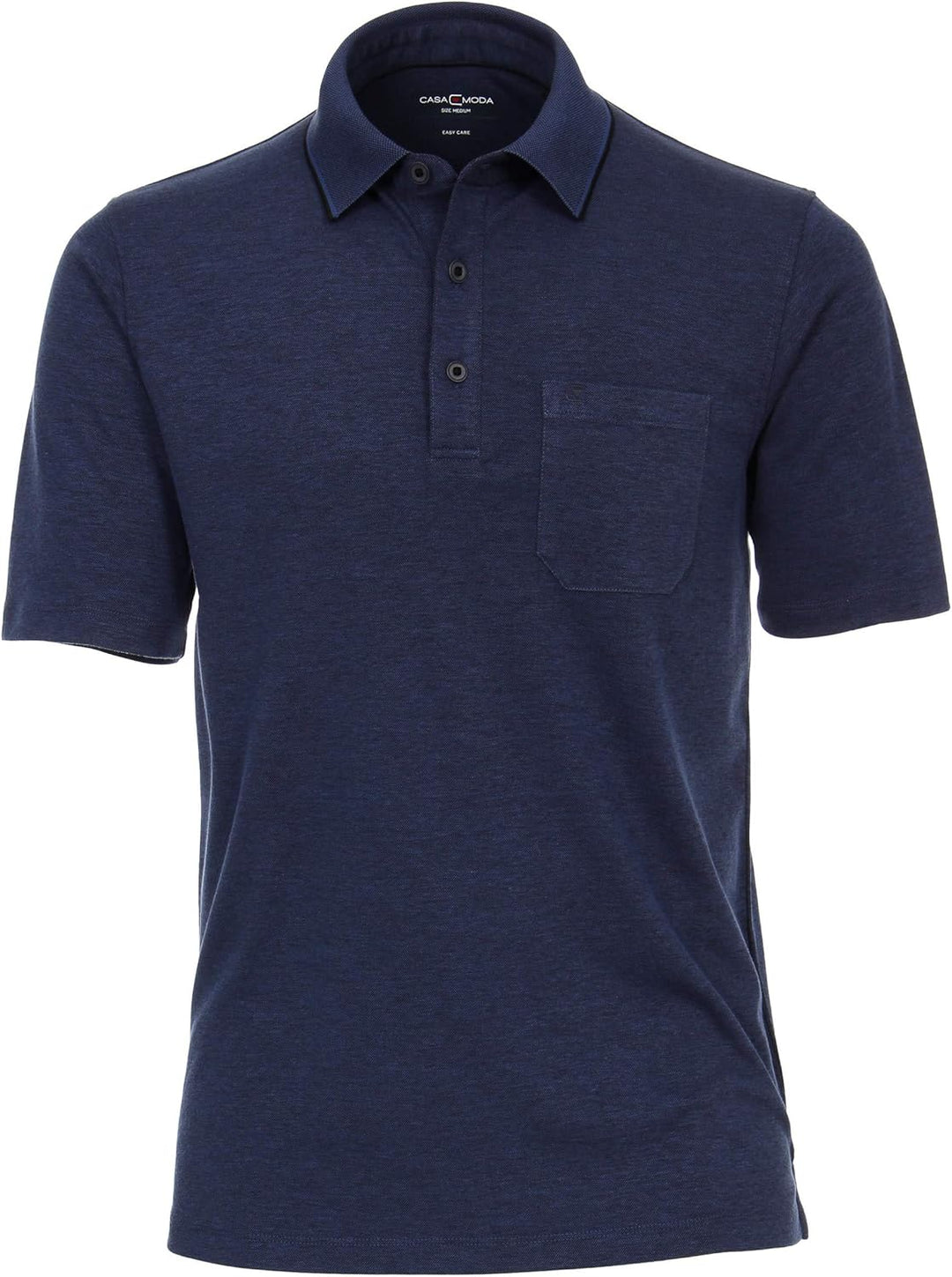 CASAMODA Polo-Shirt Uni S Türkisblau, S Türkisblau