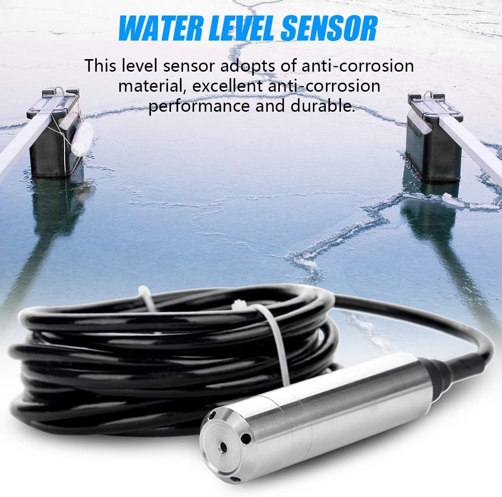 DC-24V 4-20mA Füllstandssensor Flüssiger Wasserspiegel Sensor Einwurf-Art Entdeckung von 0-5m