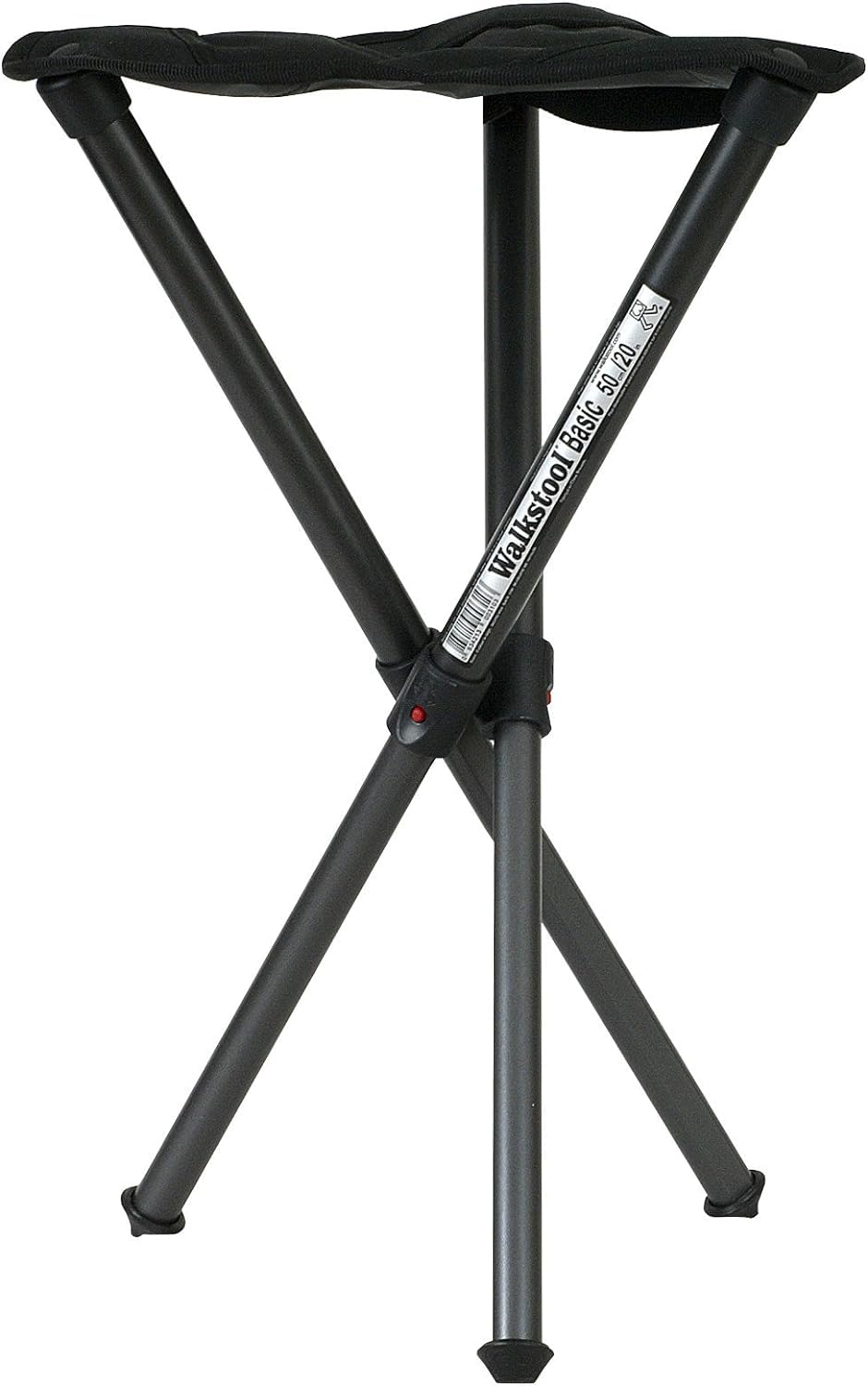 Walkstool - Modell Basic - 3-Beiniger Klapphocker aus Aluminium - Faltbar - 2 wählbare Modelle mit d