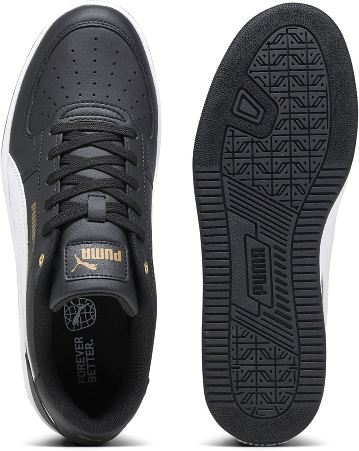 PUMA Unisex Caven 2.0 Sneaker 36 EU Puma Black Puma White Gold, 36 EU Puma Black Puma White Gold