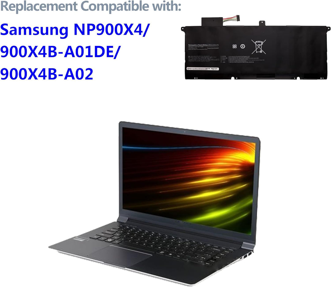 Swark Laptop Akku AA-PBXN8AR Replacement Komplett with Samsung NP900X4 900X4B-A01DE 900X4B-A02 900X4
