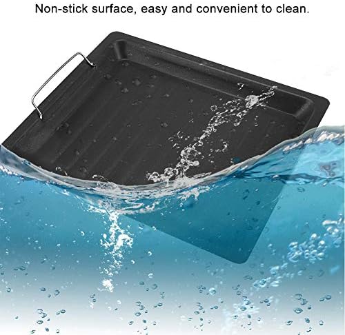 Barbecue Plate Stainless Steel Griddle Pan Non-Stick Frying Pot for Pancakes Portable Flat Grill Coo