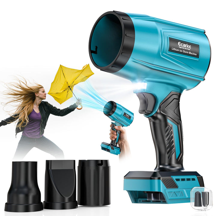 Ecarke Akku-Gebläse Turbo für Makita 18V Akkus, 80.000 U/Min bürstenloser Motor, 60m/s Luftgeschwind