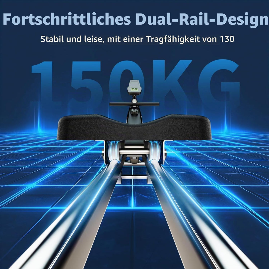JOROTO Rudergerät für Zuhause – Leiser Magnetwiderstand | Kompatible App | 16 Widerstandsstufen | Du