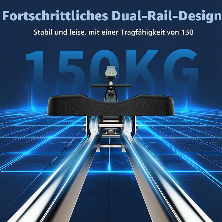 JOROTO Rudergerät für Zuhause – Leiser Magnetwiderstand | Kompatible App | 16 Widerstandsstufen | Du