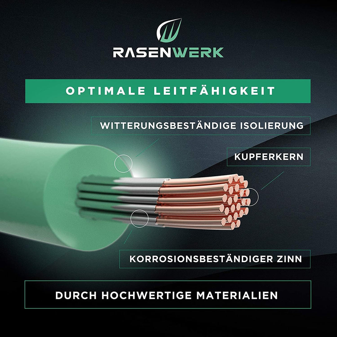 500m Universal Begrenzungskabel für Mähroboter - Begrenzungsdraht für Rasenmäher - Draht aus verzinn