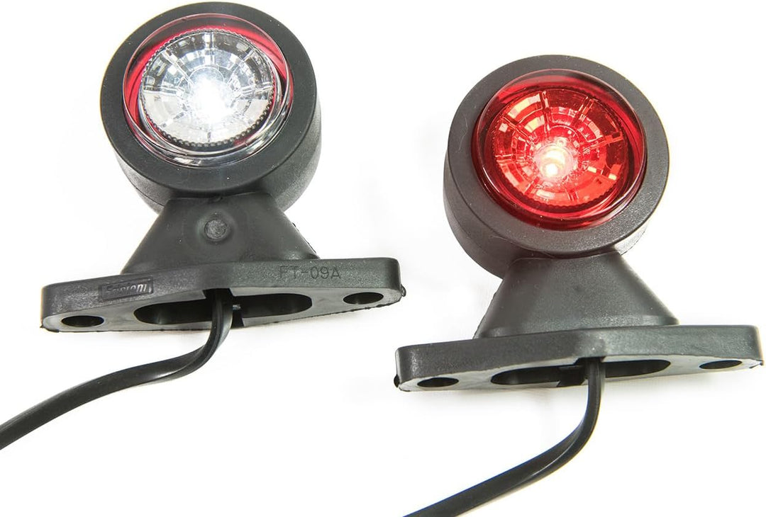 2 x LED Gummi Begrenzungsleuchte Seitenleuchte 12V 24V mit E-Prüfzeichen Positionsleuchte Auto LKW P