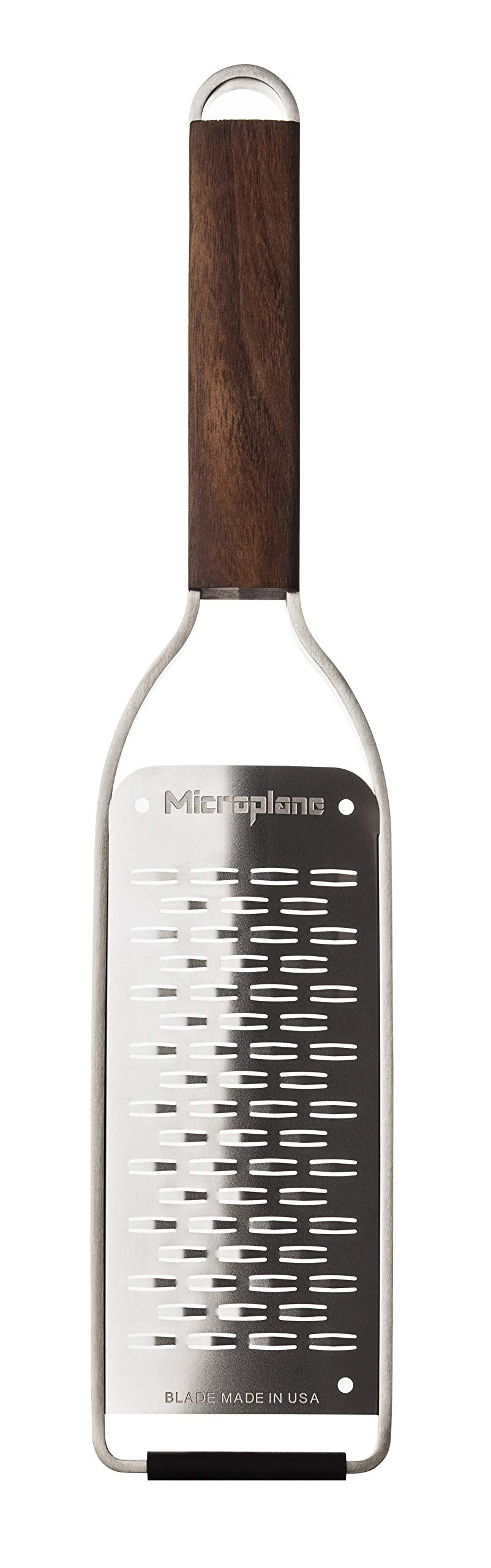 Microplane 2-Wege-Schneide Küchenreibe für Hartkäse, Apfel, Karotte, Zucchini & Schokolade aus der M