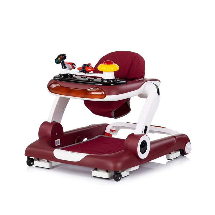Chipolino Lauflernhilfe little Explorer 4 in 1 Laulernwagen Musik Stopper Räder rot, rot