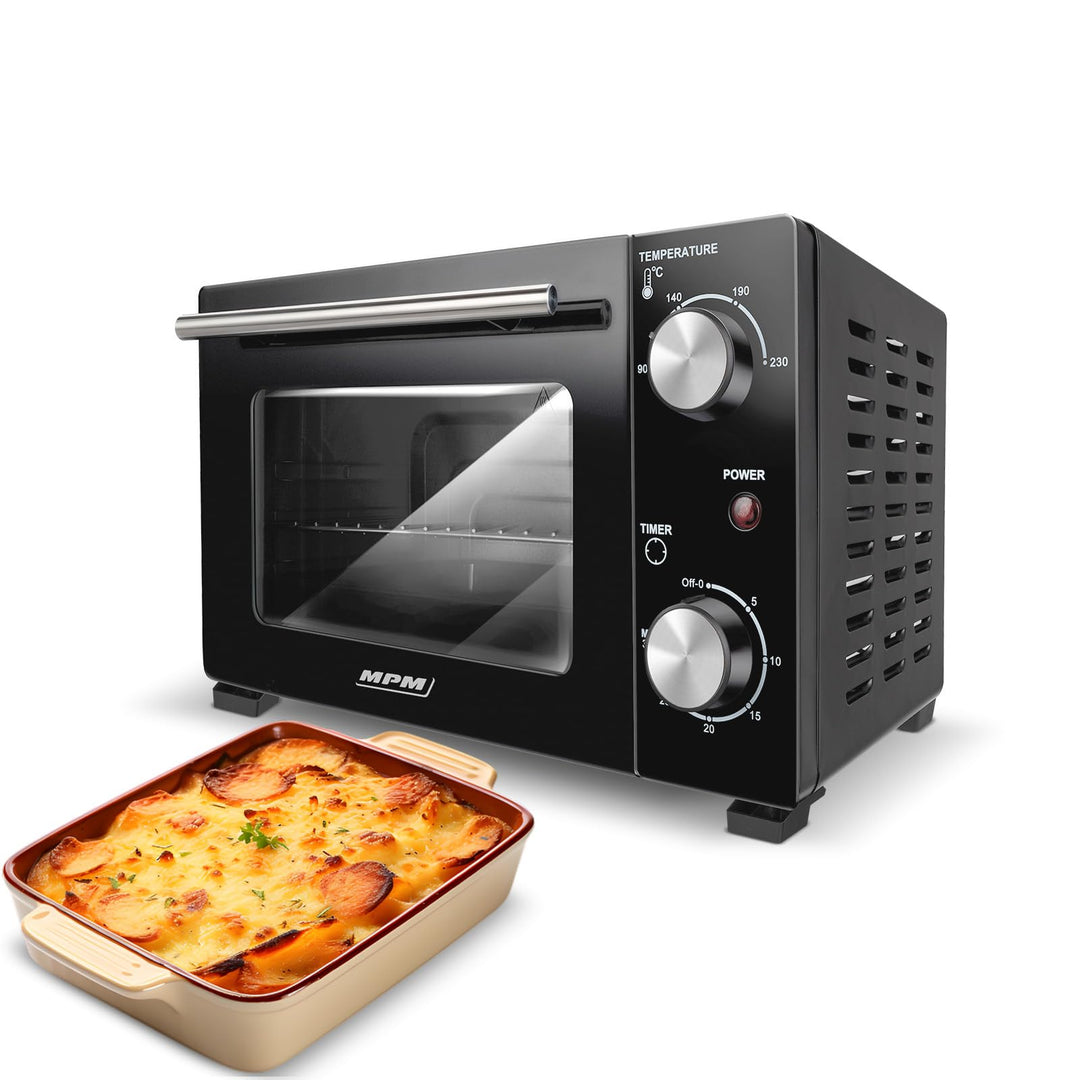 MPM - MPE-13 - Mini-Backofen - Freistehend - 10 L- mit Ober-/ Unterhitze - mit Backblech und Gitter