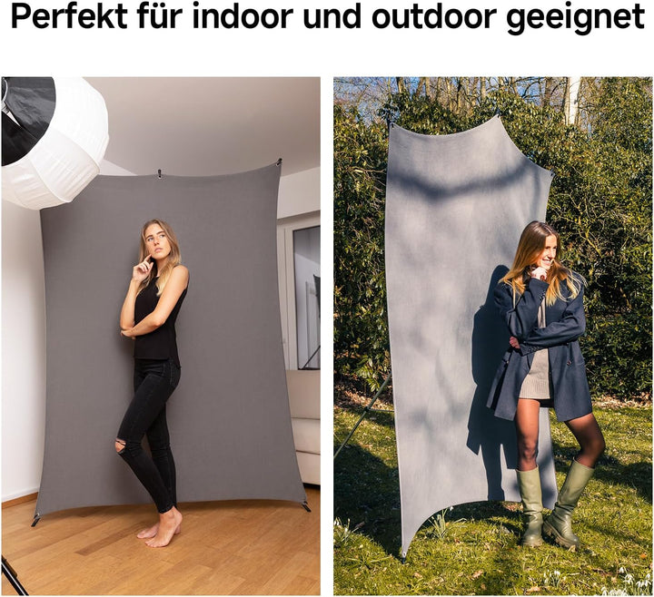 Rollei Hintergrund 300 x 150 cm für das Rollei X-Drop Hintergrund-System; perfekt für Ganzkörper-Auf