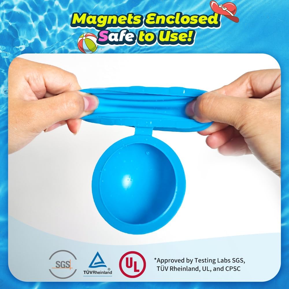 Wasserbomben Wiederverwendbar,Silikon Wasserbomben Selbstschliessend magnetische Spritzbälle,Sommer