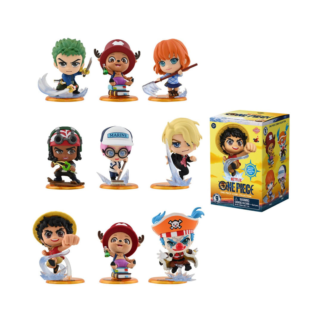 Yume 15692 - One Piece Cosbi Collection, Blind Box mit 1 von 9 Mini Figuren, Sammelfigur mit Sammelk