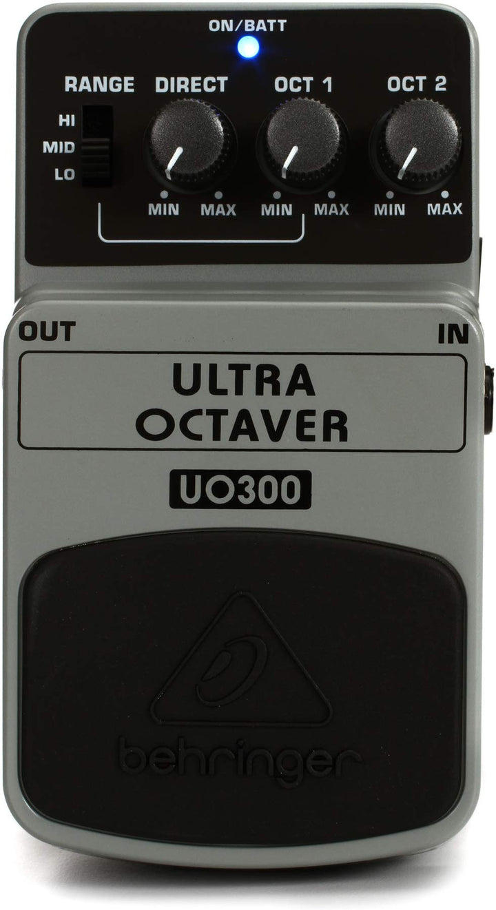 Behringer ULTRA OCTAVER UO300 Oktaver-Effektpedal mit 3 Modi ULTRA OCTAVER UO300 Guitar Pedal, ULTRA