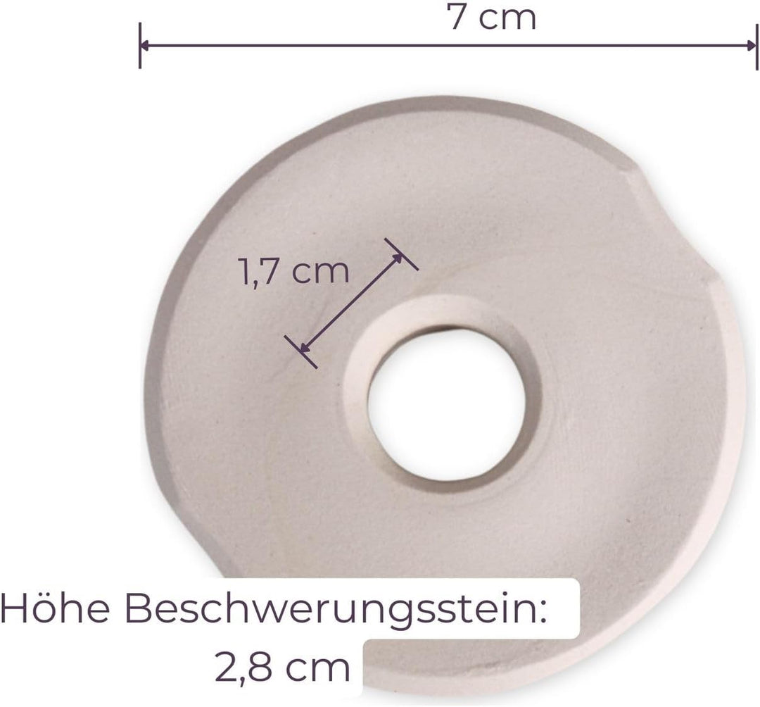 Beschwerungsstein 7 cm/ - 4 STÜCK - Sauerkraut herstellen/Kimchi und Gemüse Fermentieren im 4er Pack