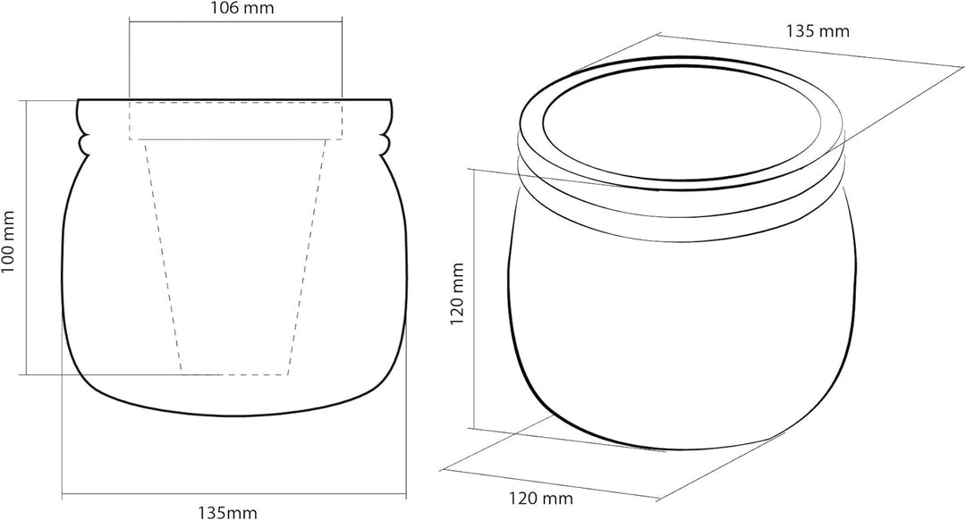 CONCRETTE Blumentopf Blumenkübel Zement-Pflanzkübel Übertopf aus Beton Home Ø 11 cm | 17 Farben 16x1
