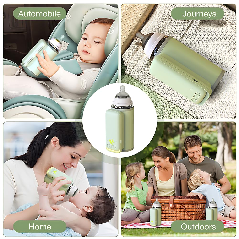 Flaschenwärmer Baby Unterwegs, HOVCEH Tragbarer Flaschenwärmer Baby, 8000mAh Dämmung Portable Bottle
