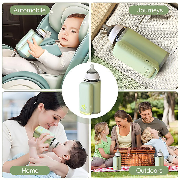 Flaschenwärmer Baby Unterwegs, HOVCEH Tragbarer Flaschenwärmer Baby, 8000mAh Dämmung Portable Bottle
