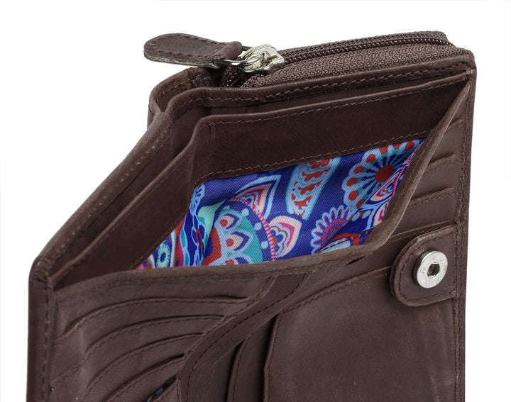 bruno banani Geldbörse Echt Leder Damen | Rindleder Brieftasche, Herren Geldbeutel, Herrenbörse mit