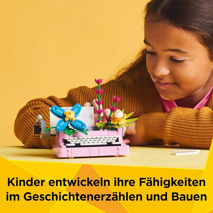 LEGO Creator 3in1 Schreibmaschine mit Blumen - Spielzeug umbaubar in EIN Keytar Modell oder einen Bl