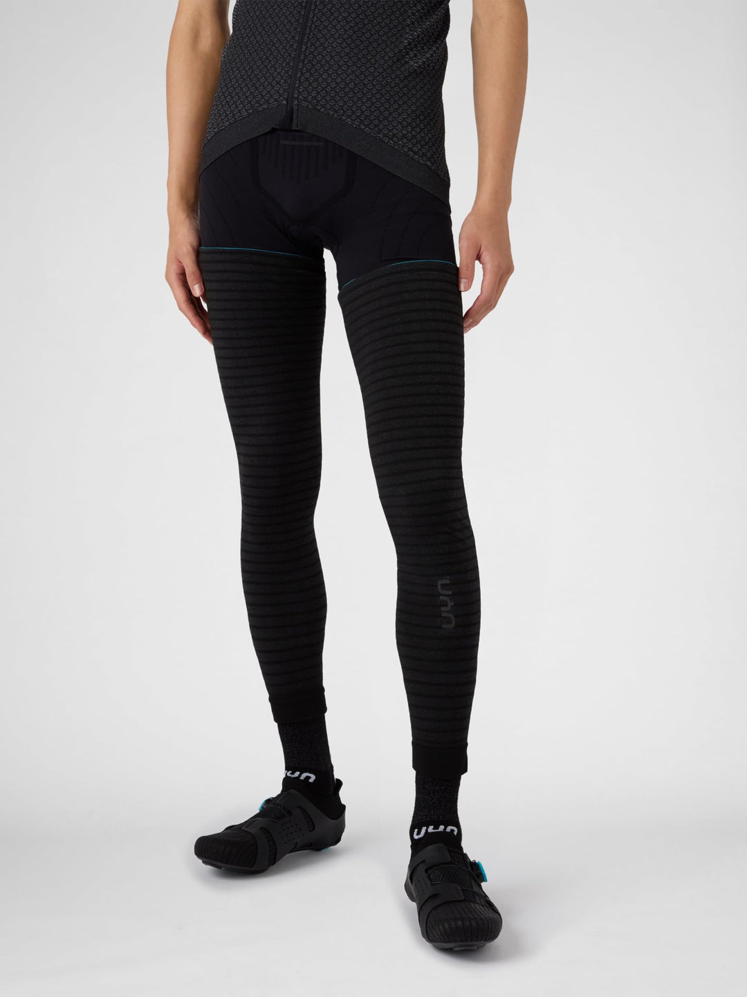 UYN Unisex Buffercone Beinwärmer (1er Pack) S-M Black/Anthracite, S-M Black/Anthracite