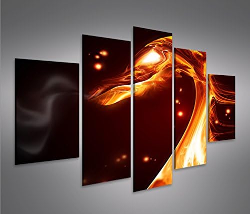 islandburner Bild Bilder auf Leinwand Feuer Drache MF XXL Poster Leinwandbild Wandbild Dekoartikel W