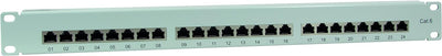 LogiLink Professional PrimeLine Cat.6 (250 MHz) Patchpanel - Verteilerfeld, 19", STP (geschirmt) 24-