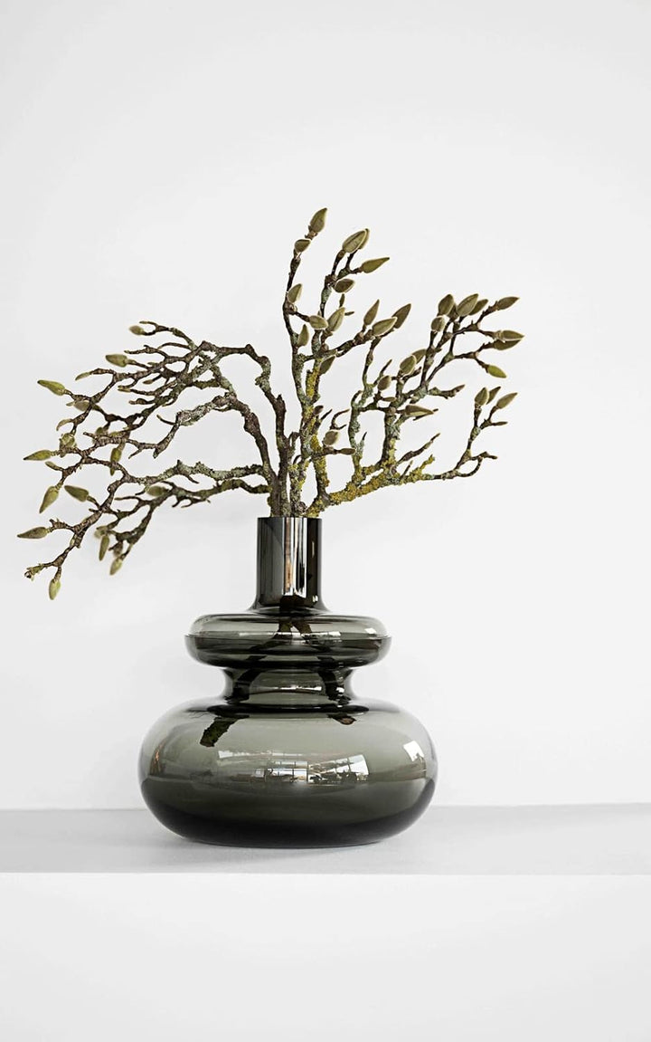 Zone Denmark Inu Vase, Durchm. 23 cm, Höhe 25 cm, Smoked Grey 25 cm Smoked Grey, 25 cm Smoked Grey