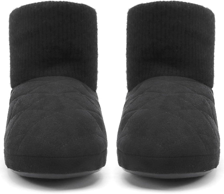 COFACE Herren Hüttenschuhe Lammfell Winter Hausschuhe Warme Plüsch Gefütterte Hausstiefel Männer Hau