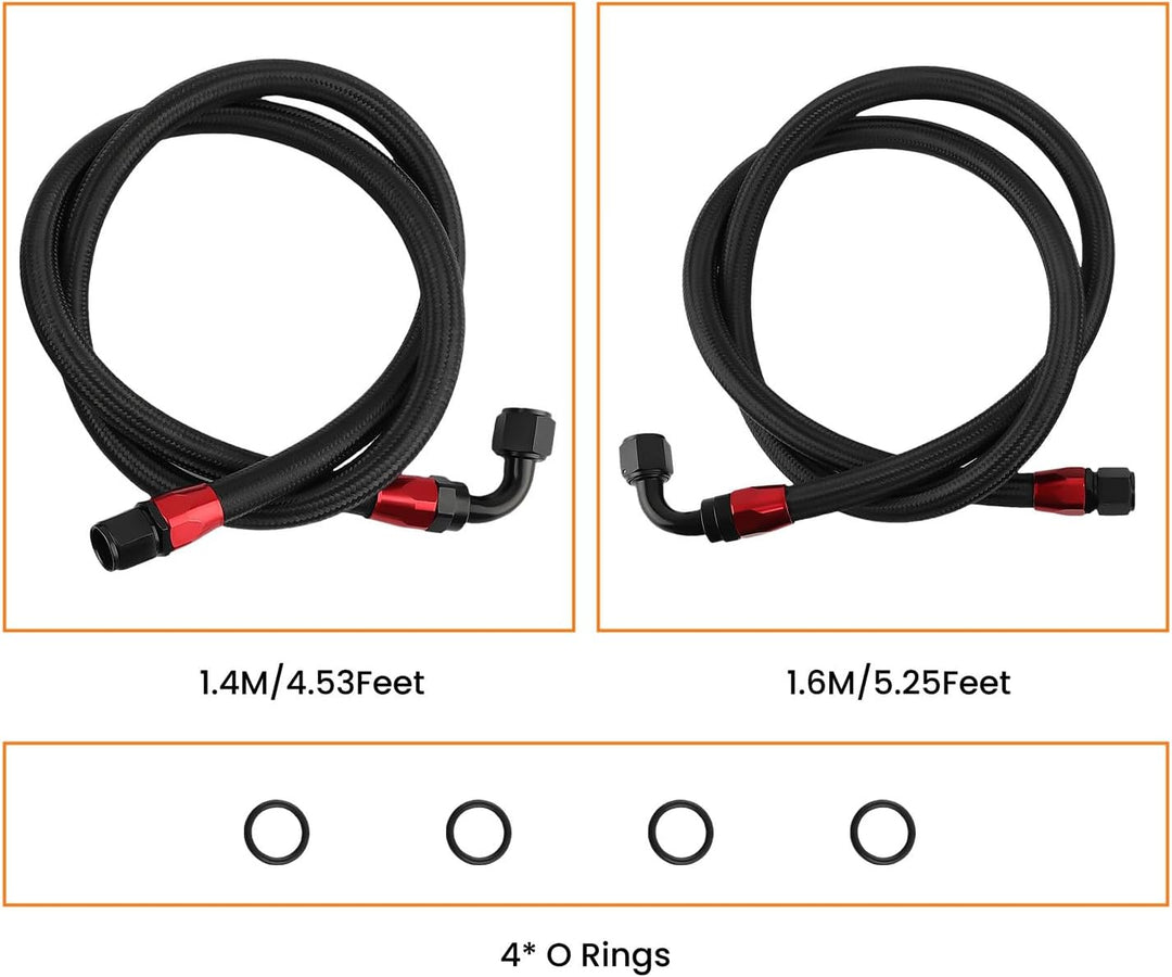 maXpeedingrods Ölkühler 13 reihe AN10 Universal Motor Getriebe Ölkühler 3/4 "UNF16 Schläuche Kit sch