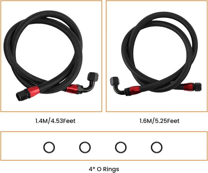 maXpeedingrods Ölkühler 13 reihe AN10 Universal Motor Getriebe Ölkühler 3/4 "UNF16 Schläuche Kit sch