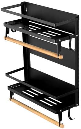 Magnetisches Gewürzregal für Kühlschrank, Küchenregal Ohne Bohren aus Edelstahl, Magnetisches Kühlsc