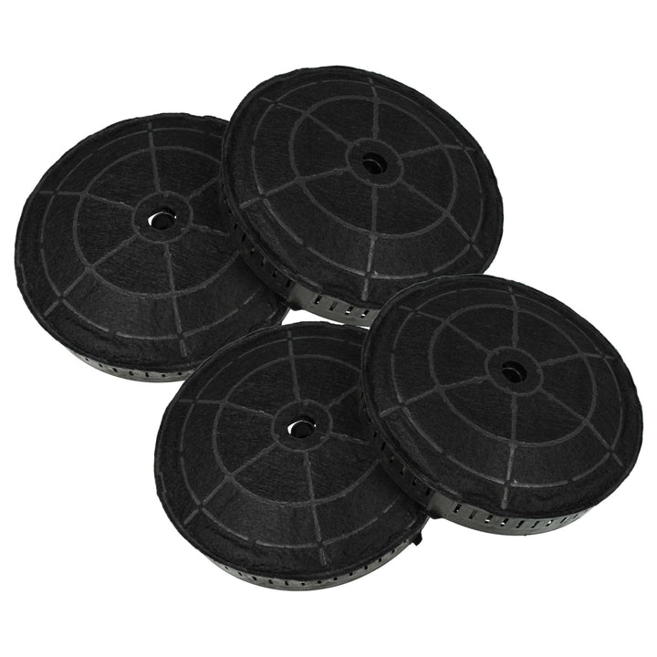 vhbw 4x Aktivkohlefilter kompatibel mit Bosch DEM63AC00/01, DBB96AF50/01, DBB96AF60/01, DBB96AF60, D