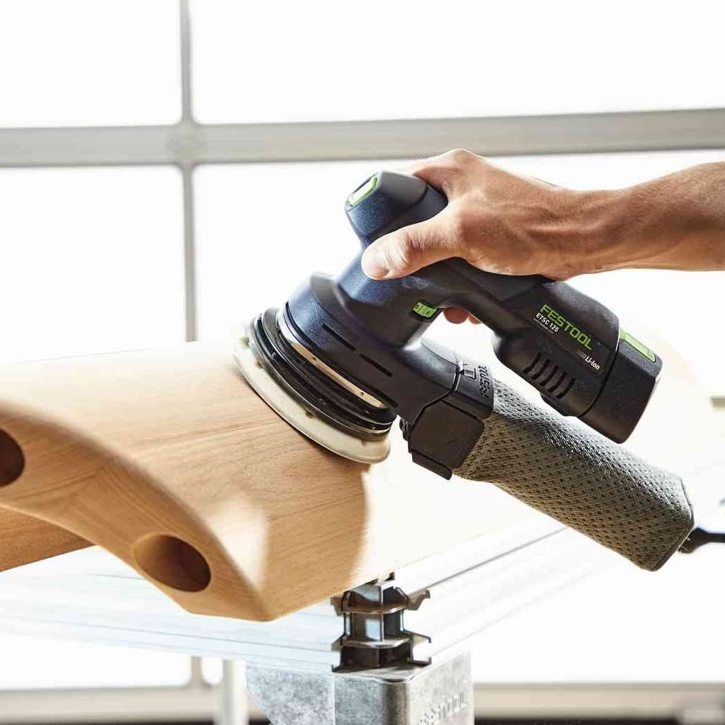 Festool Akku-Exzenterschleifer ETSC 125 3,0 I-Plus (mit Akkupacks BP 18 Li 3,0, Schnellladegerät, Sc