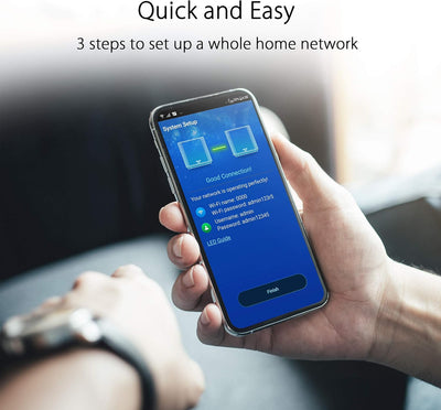ASUS Ai Mesh AX-WLAN System ZenWiFi XT8 (2in1 Mesh Zugangspunkte-Set, AX6600 WiFi 6 Mesh-Backbone un