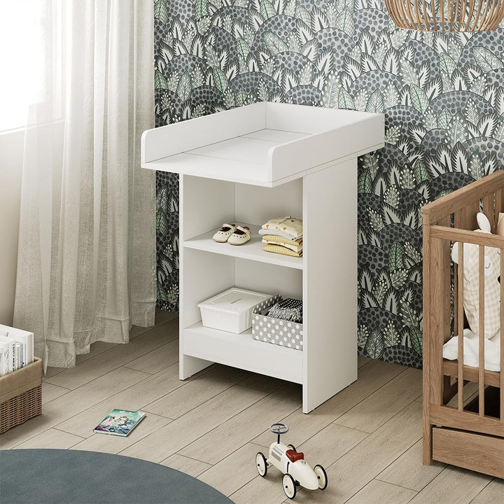 Vicco Wickelkommode Mona, Weiss, 60 x 103.5 cm mit Wickelaufsatz