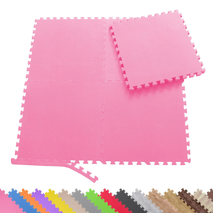 Sporttrend 24® 24 Schutzmatten + 48 Randstücke Set Farbwahl 60x60x1cm | 8,64qm | Bodenschutzmatte Sp
