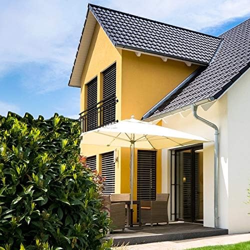 ECD Germany Französischer Balkon 90 x 184 cm mit 14 Füllstäben, Schwarz matt & rau, Stahl pulverbesc