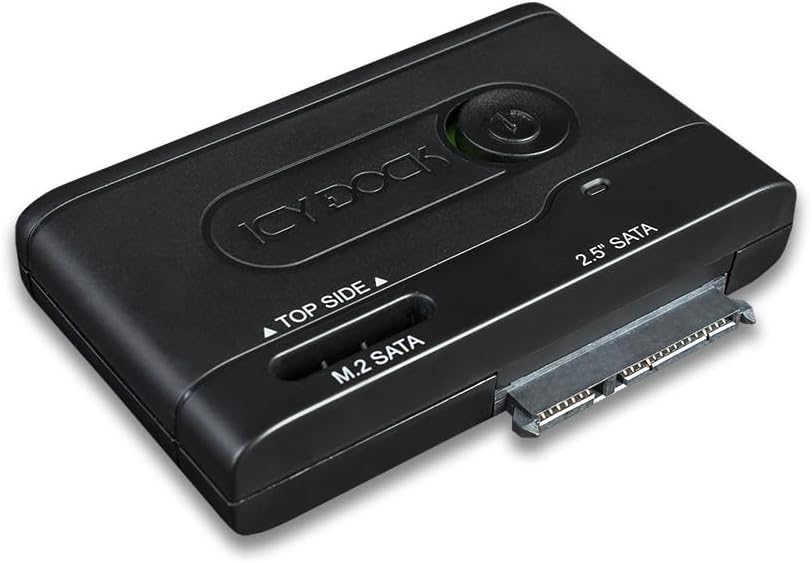 ICY DOCK EZ-Adapter MB031U-1SMB - Externer USB 3.2 Gen1 5Gbit/s Adapter für 2,5 Zoll HDD/SSD oder M.