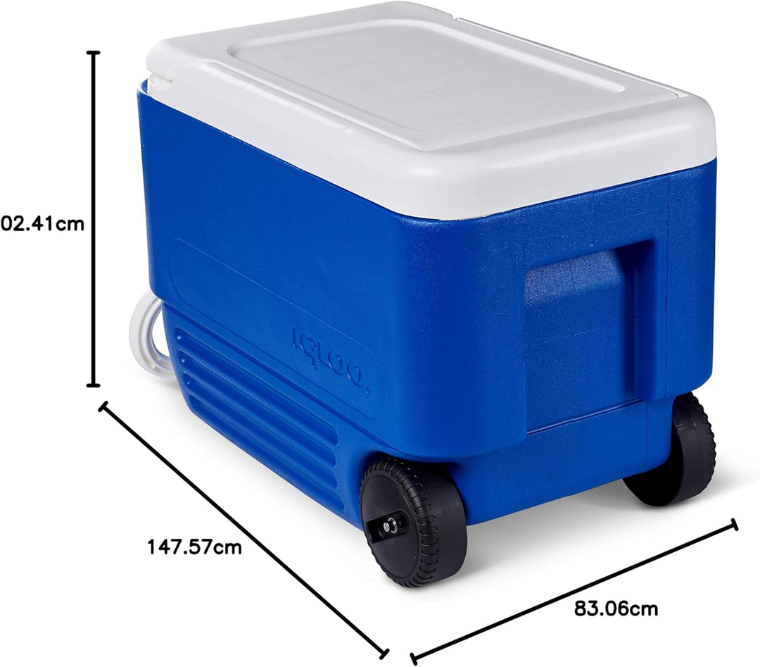 IGLOO WHEELIE COOL BEVERAGE COOLER 38 QUART