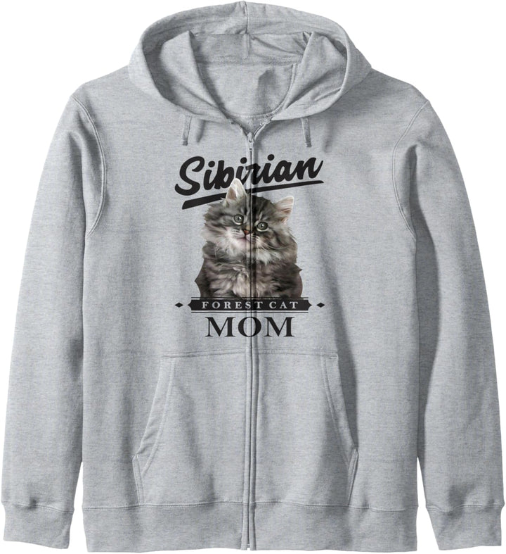 Sibirische Waldkatzen Mama | Sibirische Waldkatze Kapuzenjacke