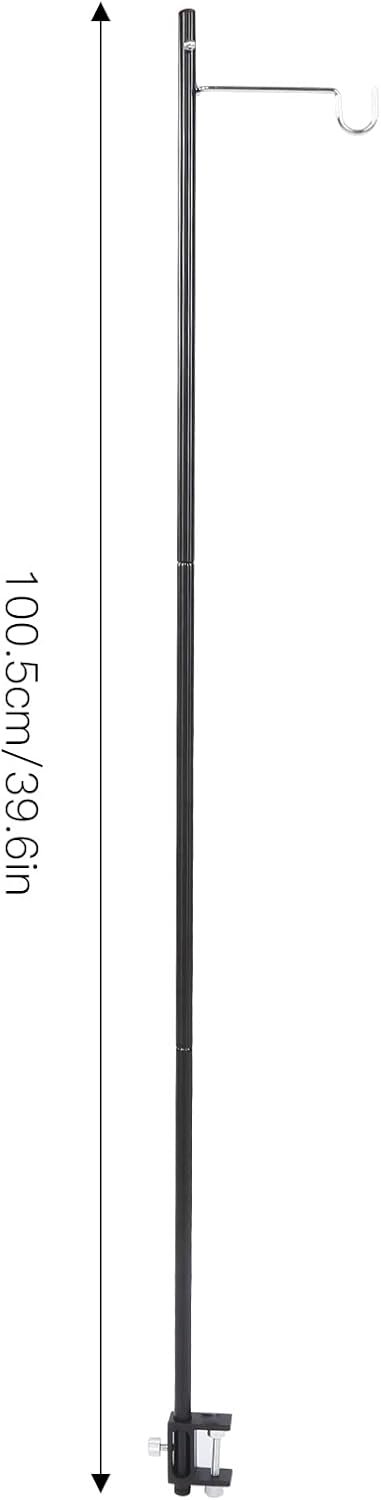 Alomejor Klappbarer Camping Lampenmast Aluminiumlegierung Camping Laternenständer Faltbarer Einzelha