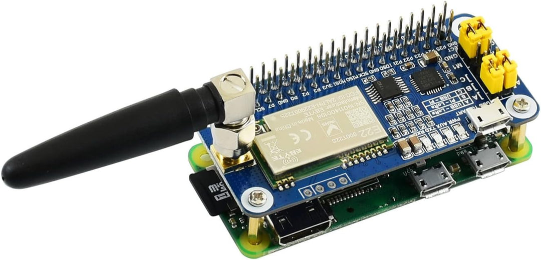 Waveshare SX1262 868M LoRa HAT, Compatible with Raspberry Pi, for Europe/Asia/Africa