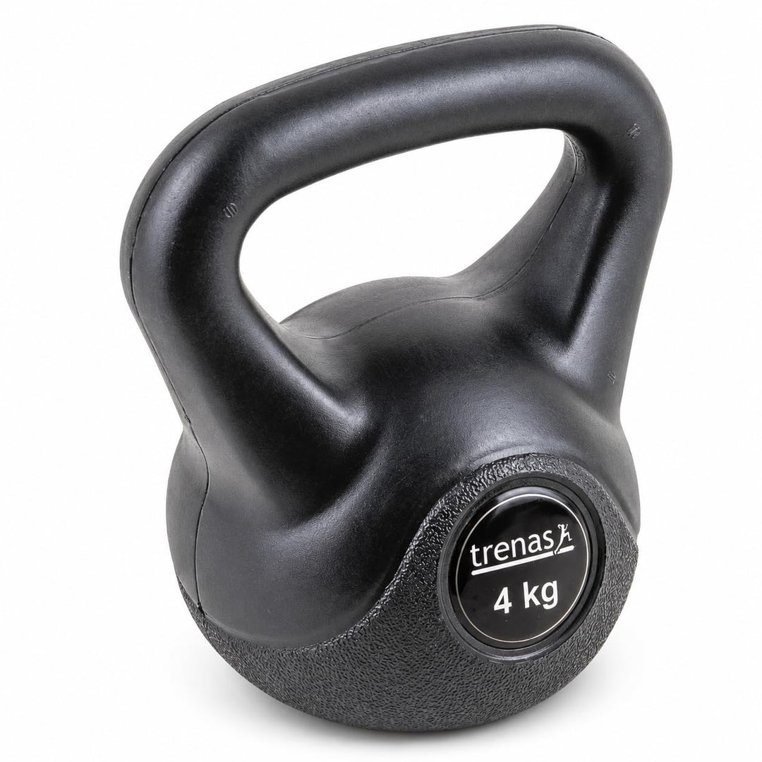 trenas Basic Kettlebell aus Kunststoff | 2 kg bis 20 kg | Kugelgewicht | Kugelhantel | Gewichtstrain