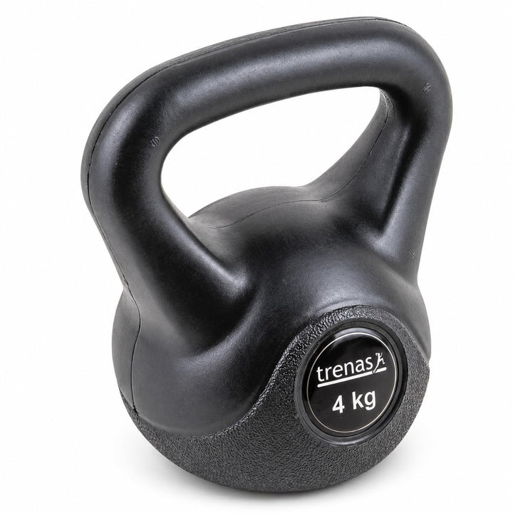 trenas Basic Kettlebell aus Kunststoff | 2 kg bis 20 kg | Kugelgewicht | Kugelhantel | Gewichtstrain