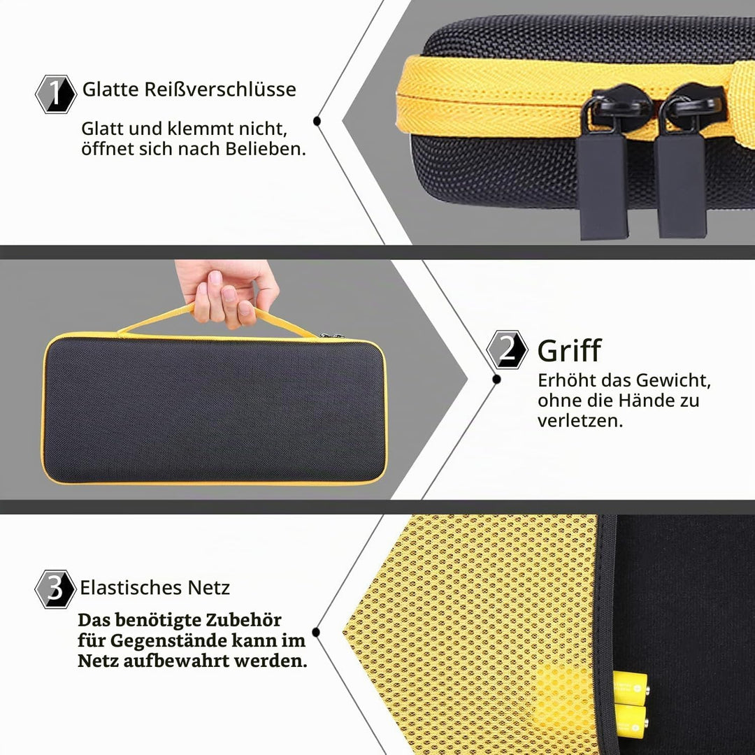 co2CREA case Harte reiseschutzhülle Etui Tasche für Logitech K400 Plus Kabellose Touch-TV-Tastatur (