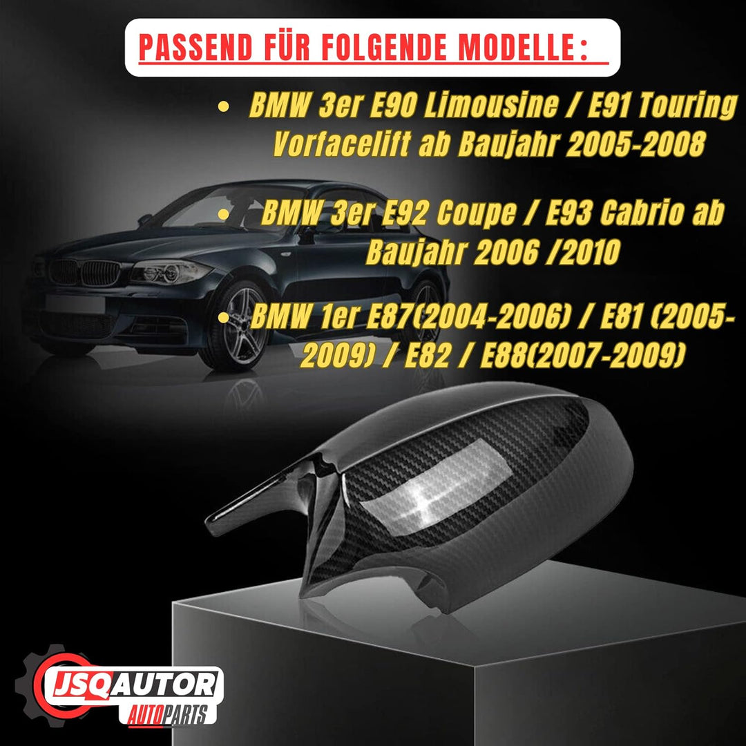 M Sport Spiegelkappen Aussenspiegel Abdeckung für BMW E90 E91 2005-2008 E92 E93 2006-2010 Vorfacelif