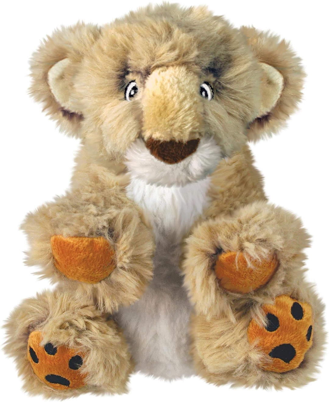 KONG – Comfort Kiddos Lion – Plüschtier mit Herausnehmbarem Quietscher – Für Grosse Hunde Löwe 1 Stü